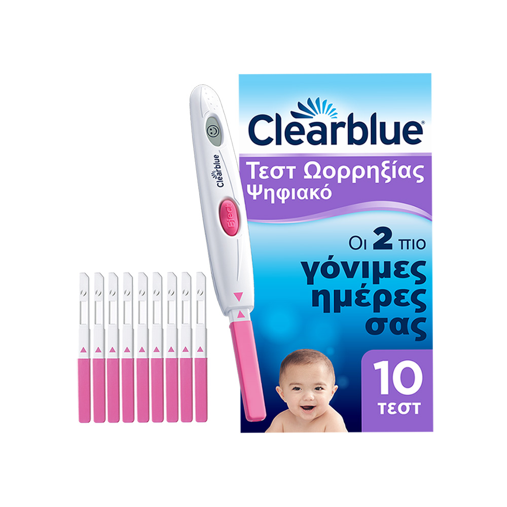 CLEARBLUE - Ψηφιακό Τεστ Ωορρηξίας - 10 τεστ